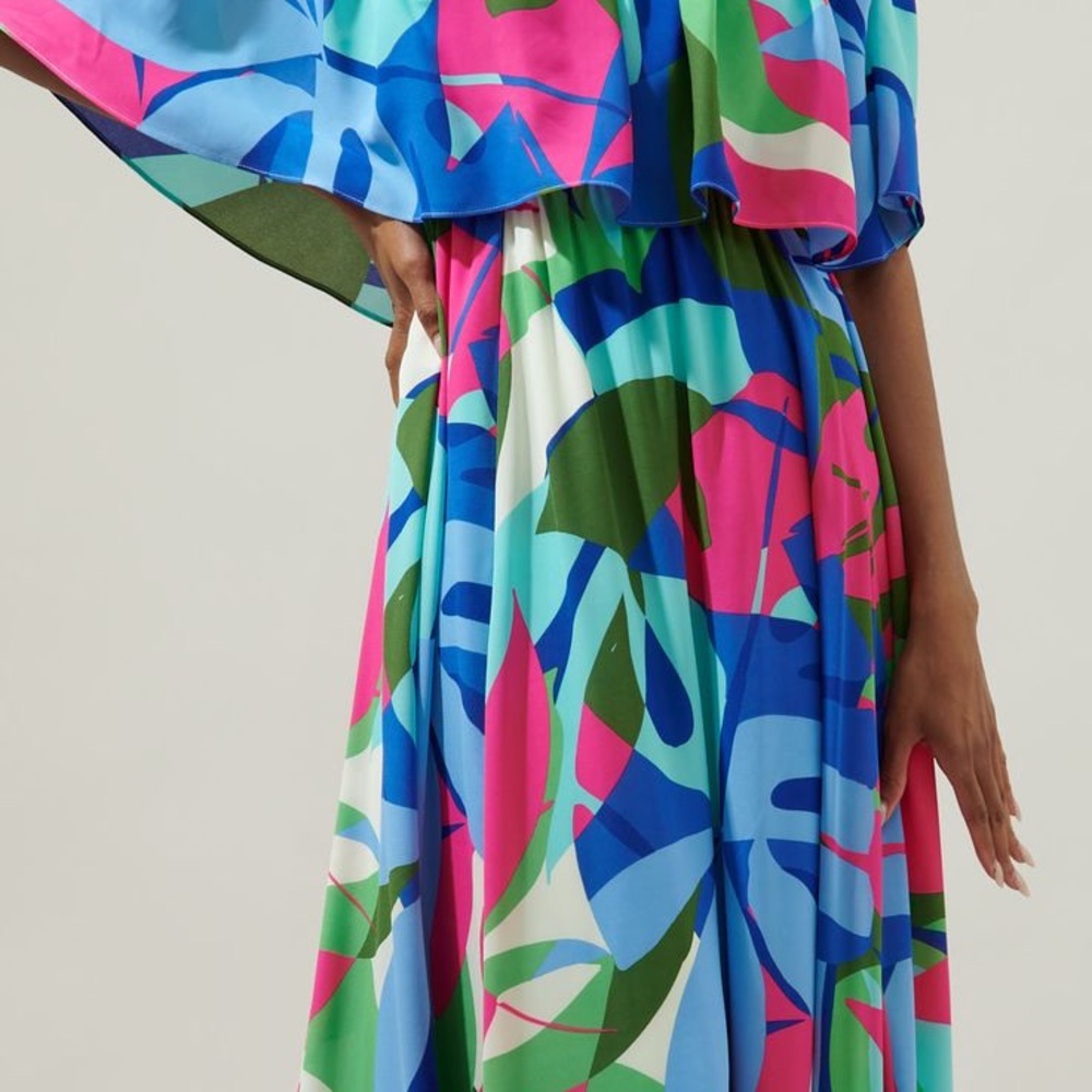Sugarlips used Vibrant Tropical Print Maxi Skirt